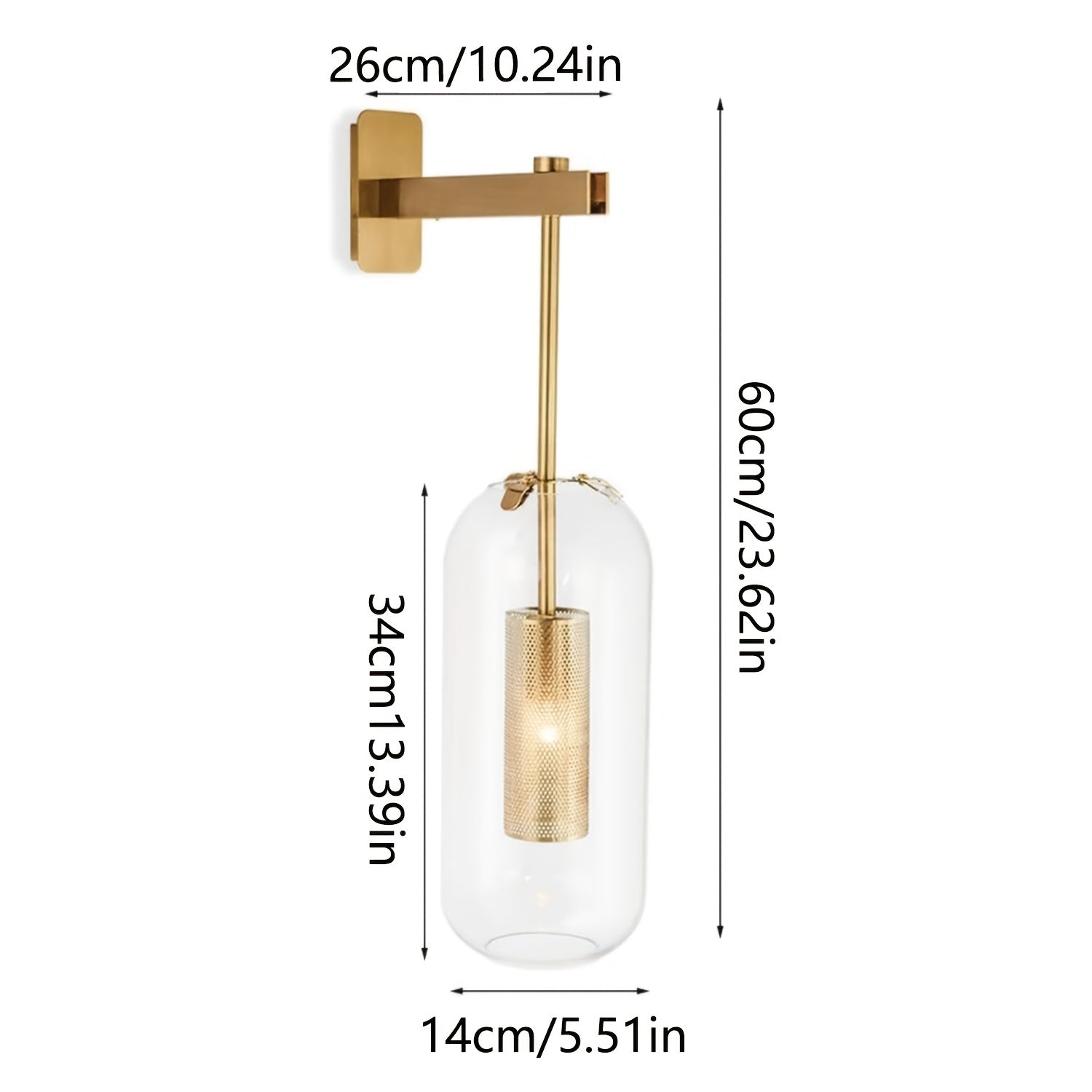 Antique Bronze Long Pole Wall Lamp, Minimalist Creative Wall-Mounted Light, Artistic Home Decor & Ambiance Lamp for Hotel Hallways
