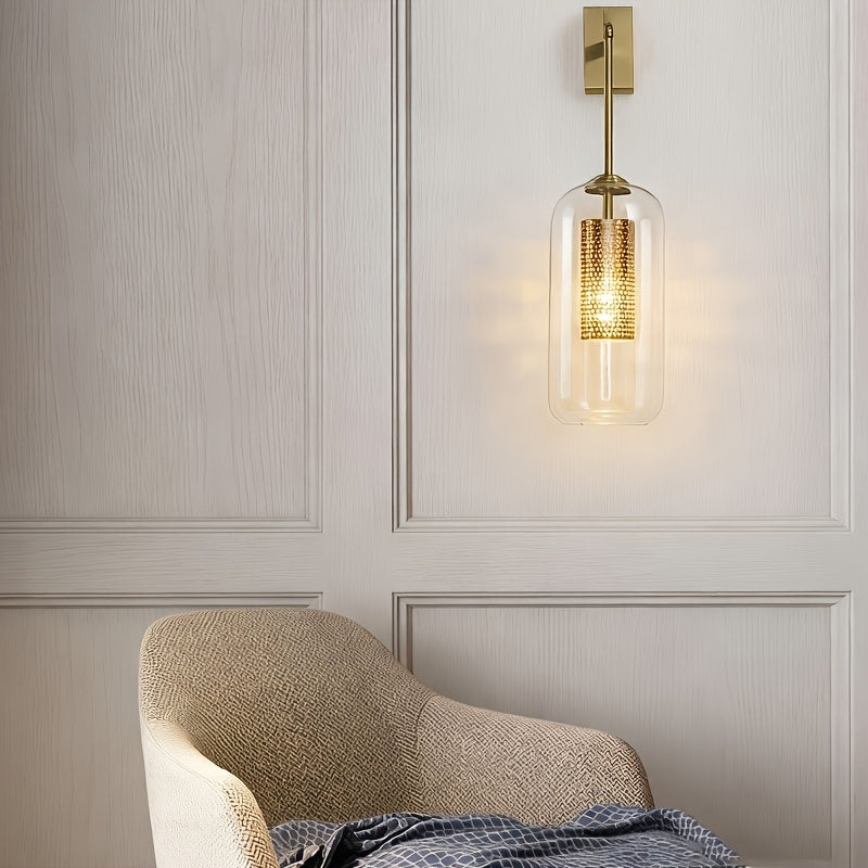 Antique Bronze Long Pole Wall Lamp, Minimalist Creative Wall-Mounted Light, Artistic Home Decor & Ambiance Lamp for Hotel Hallways